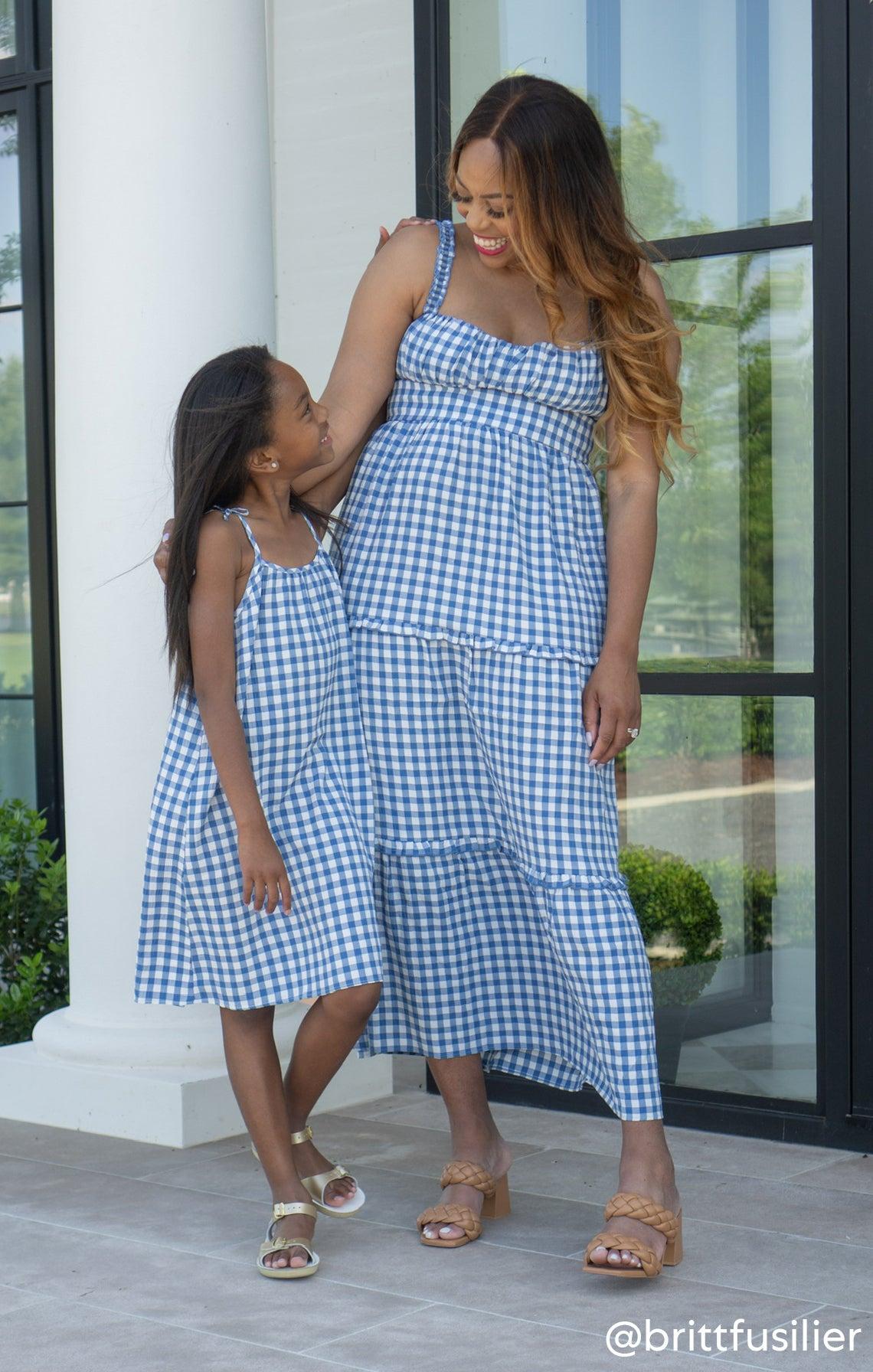 Rosie Dress ~ Blue Bounty Gingham Product Image