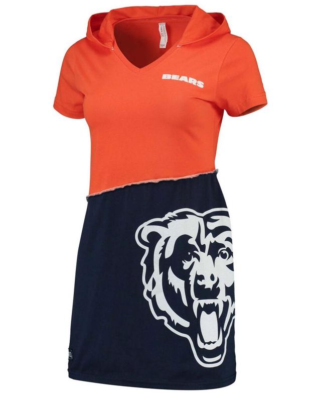 Womens Orange Chicago Bears Hooded Mini Dress - Orange Product Image