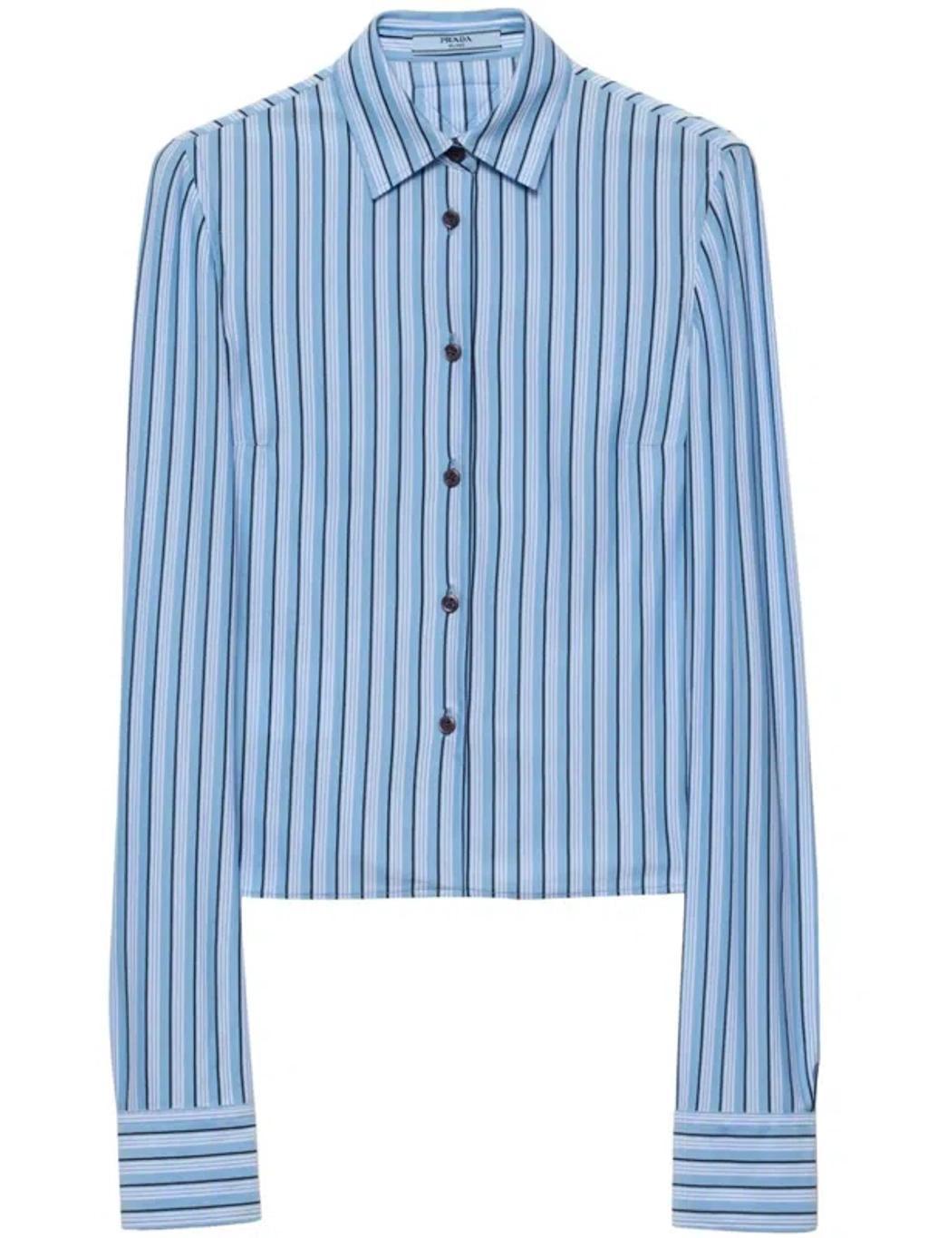 Striped Shirt In Light Blue Product Image