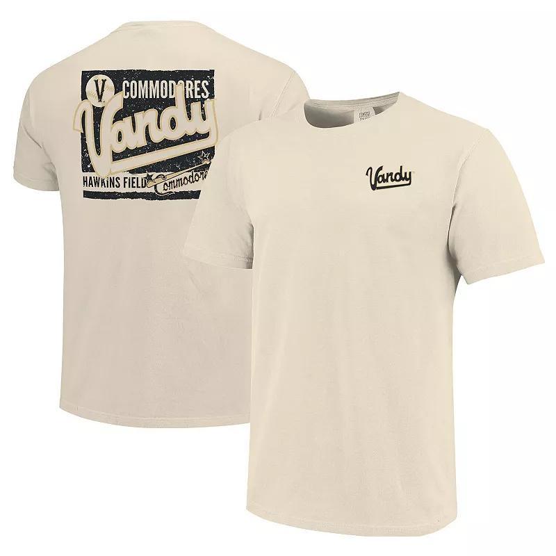 Mens Cream Vanderbilt Commodores Baseball Throwback Comfort Color T-Shirt Product Image