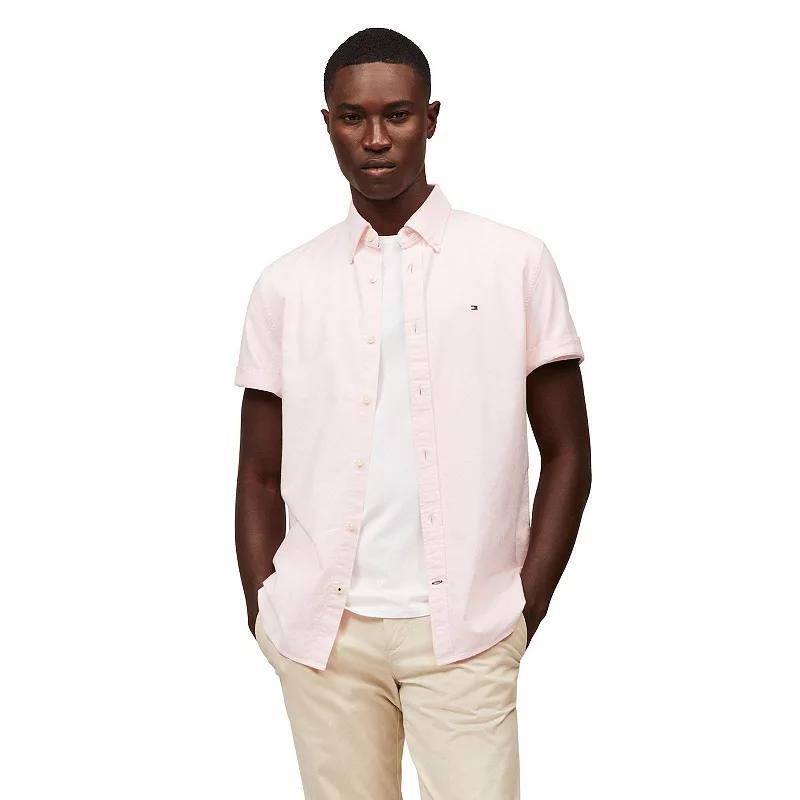 Mens Tommy Hilfiger Short Sleeve Original Stretch Oxford Shirt Product Image