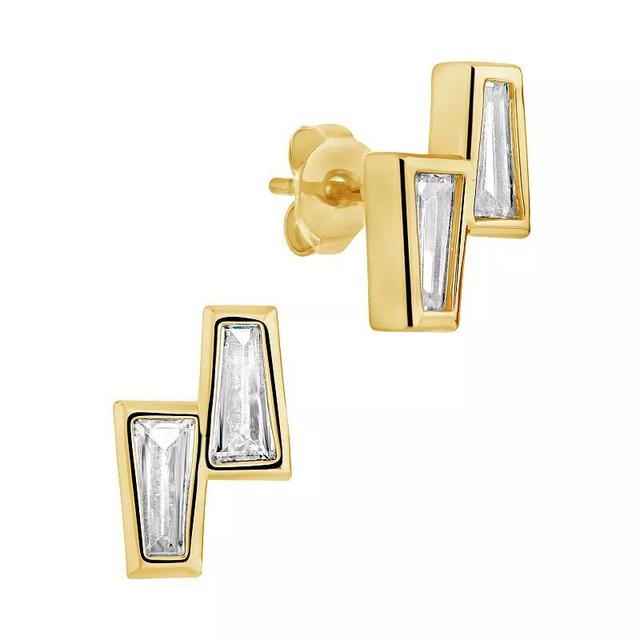 MC Collective Colsie Cubic Zirconia Nickel Free Stud Earrings, Womens, Gold Tone Product Image