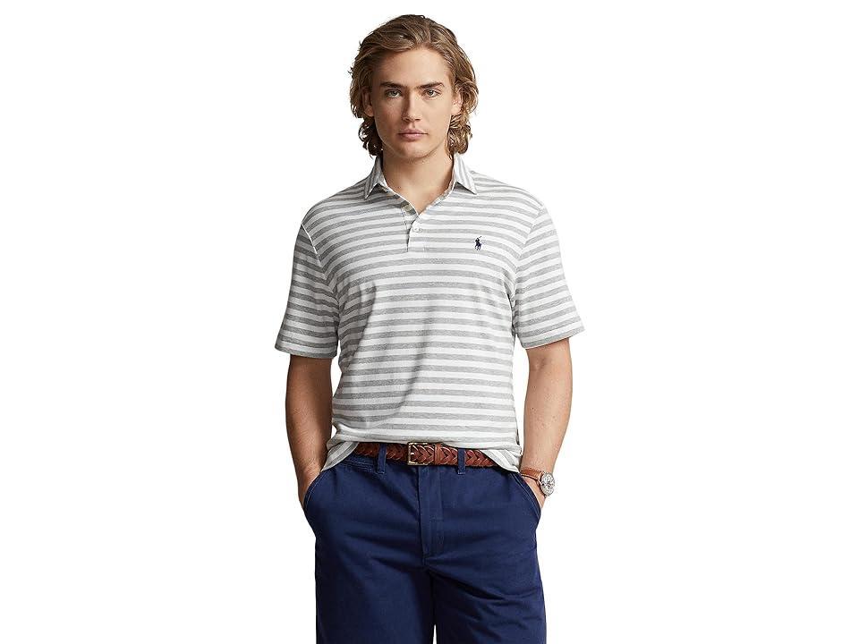 Polo Ralph Lauren Classic Fit Soft Cotton Polo Shirt (Grey) Men's Clothing Product Image