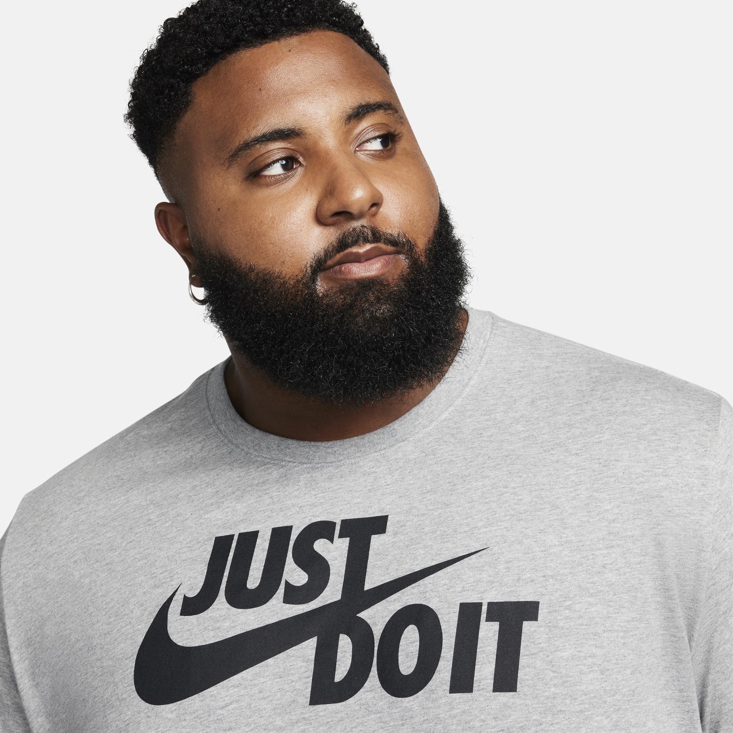 Mens Nike Just Do It Logo Tee Dark Gray Grey Product Image