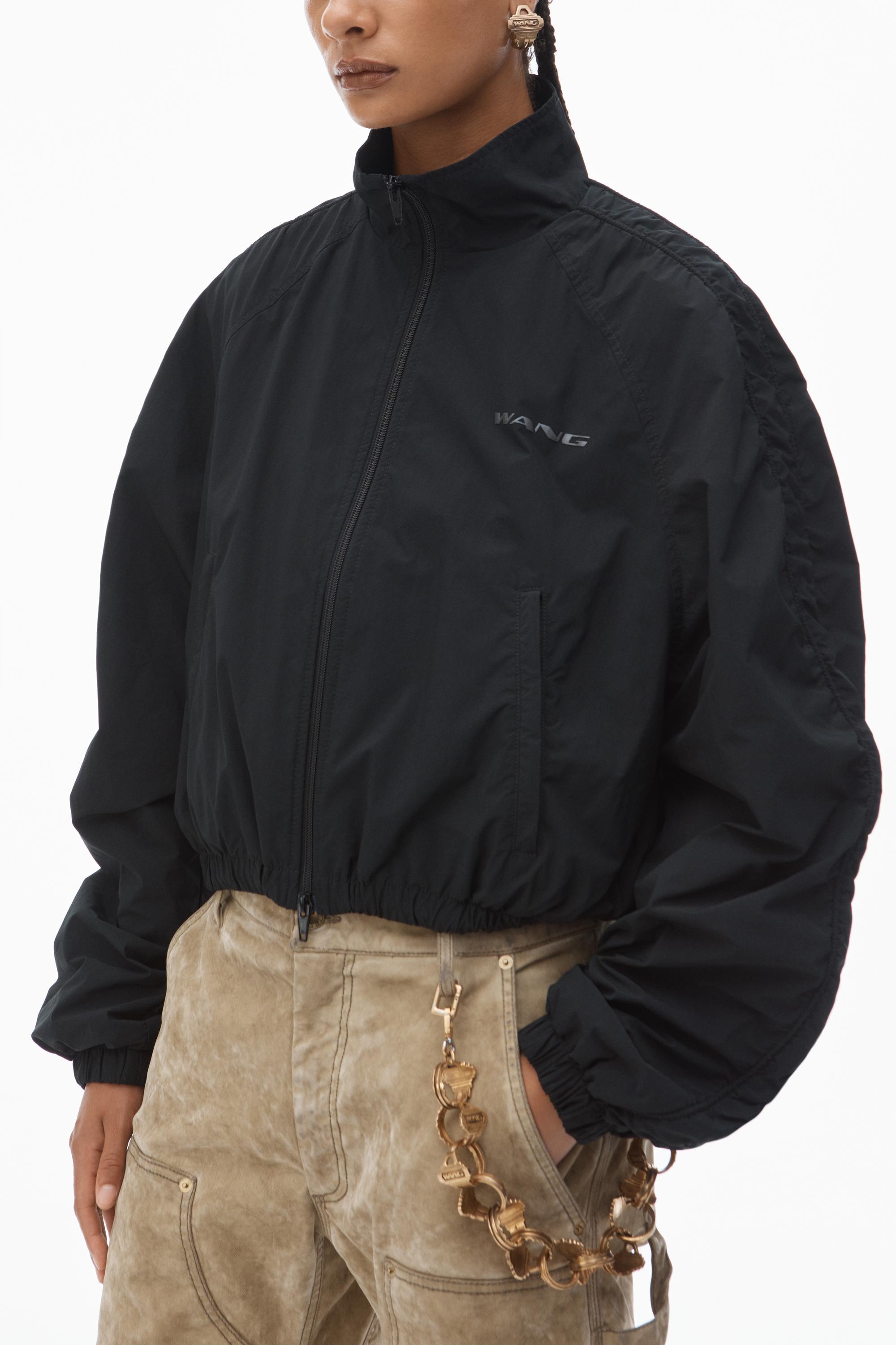 Ruched Track Jacket Product Image