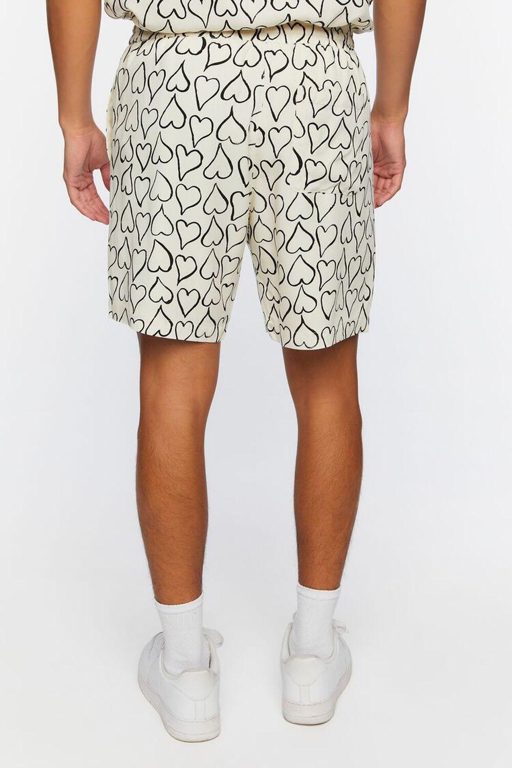 Heart Print Drawstring Shorts | Forever 21 Product Image