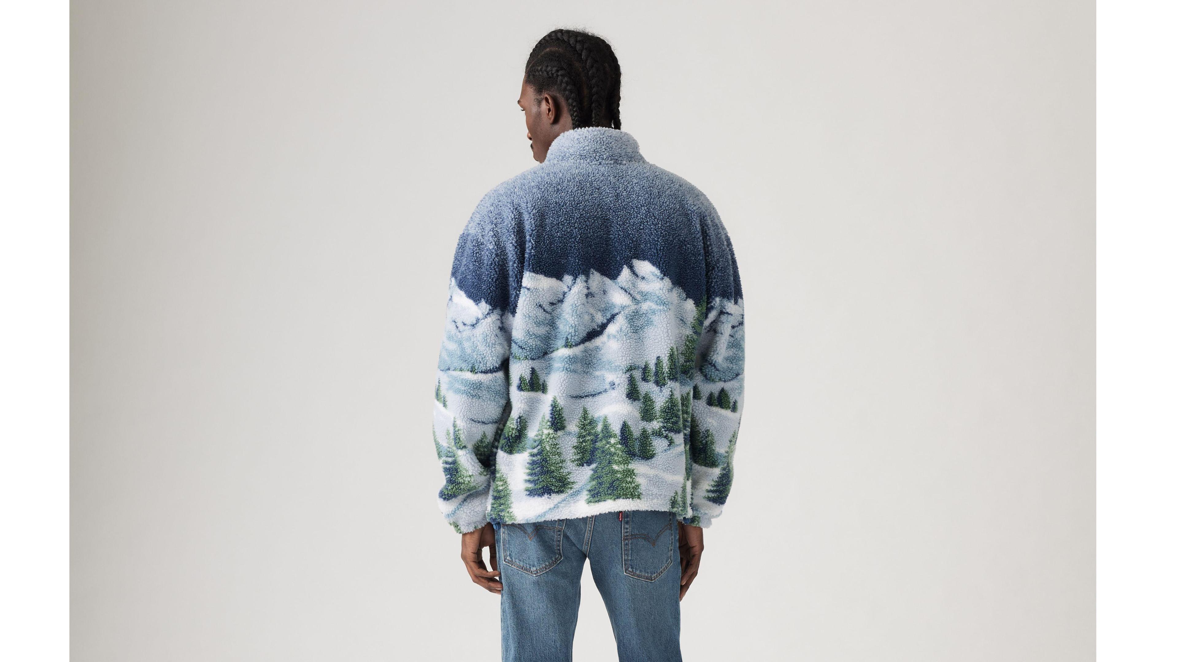 Jacquard Sherpa Full Zip Sweater Product Image