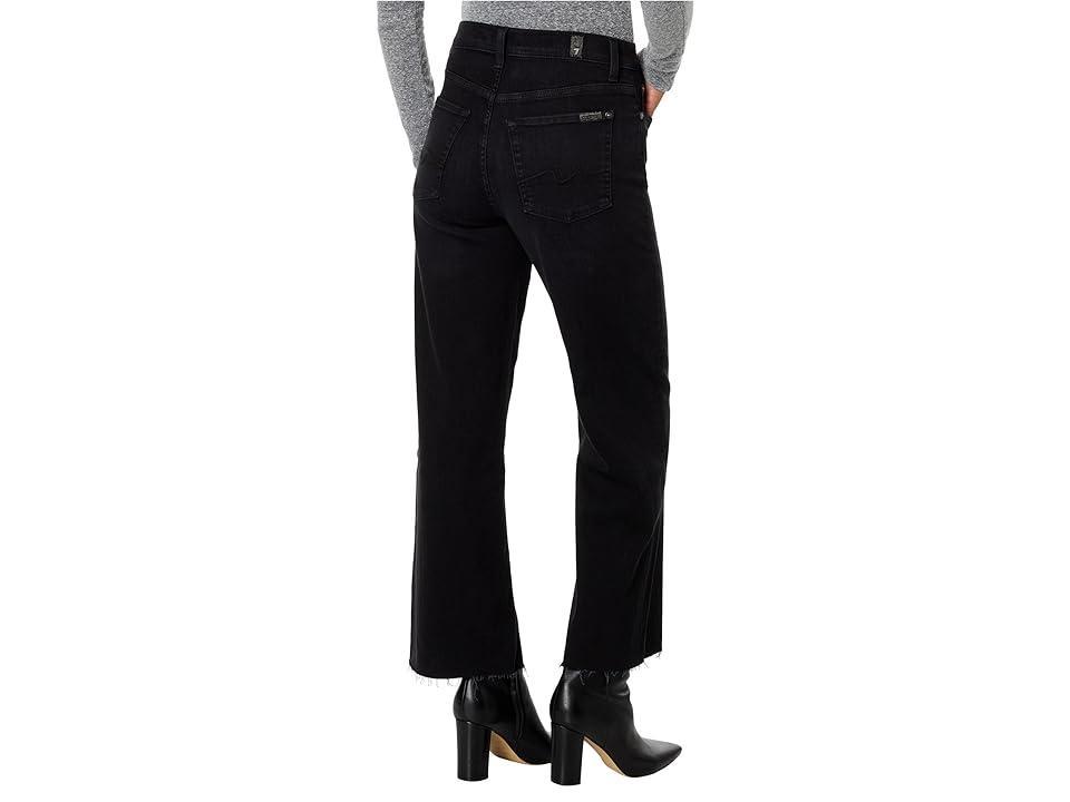 7 For All Mankind Cropped Alexa Rose (Black Rose) Women's Jeans Product Image