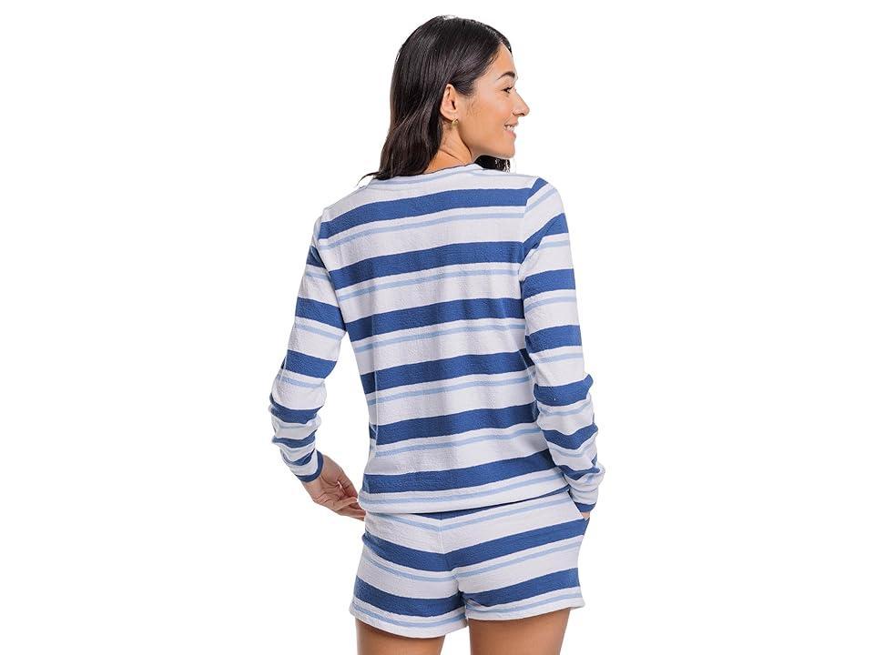 barefoot dreams CozyChic Lite Rib Trim Pullover Product Image