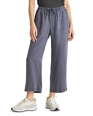 Womens Angie Drawstring Wide-Leg Crop Pants Product Image