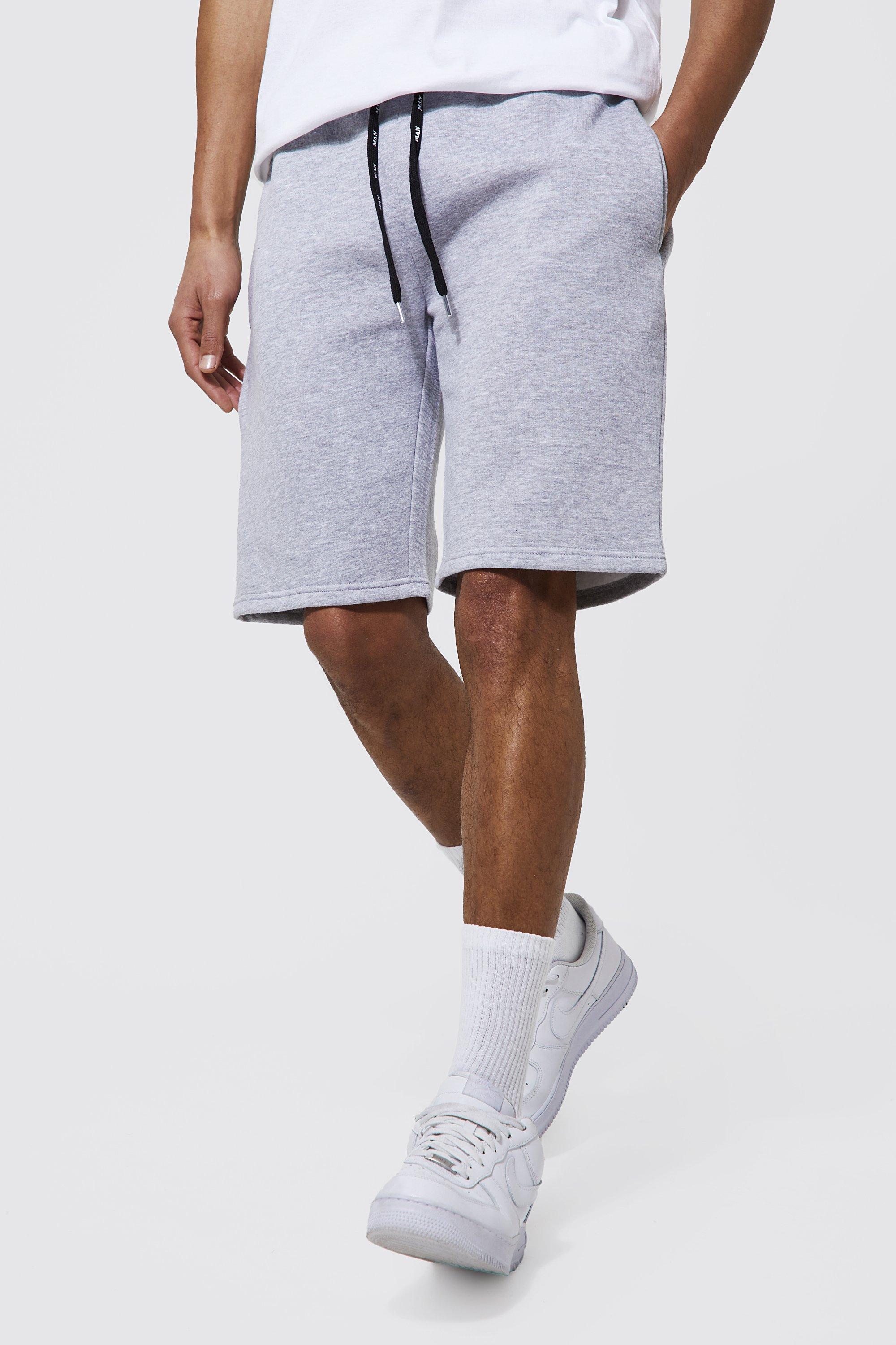 Tall Sweat Shorts With Man Drawcords | boohooMAN USA Product Image