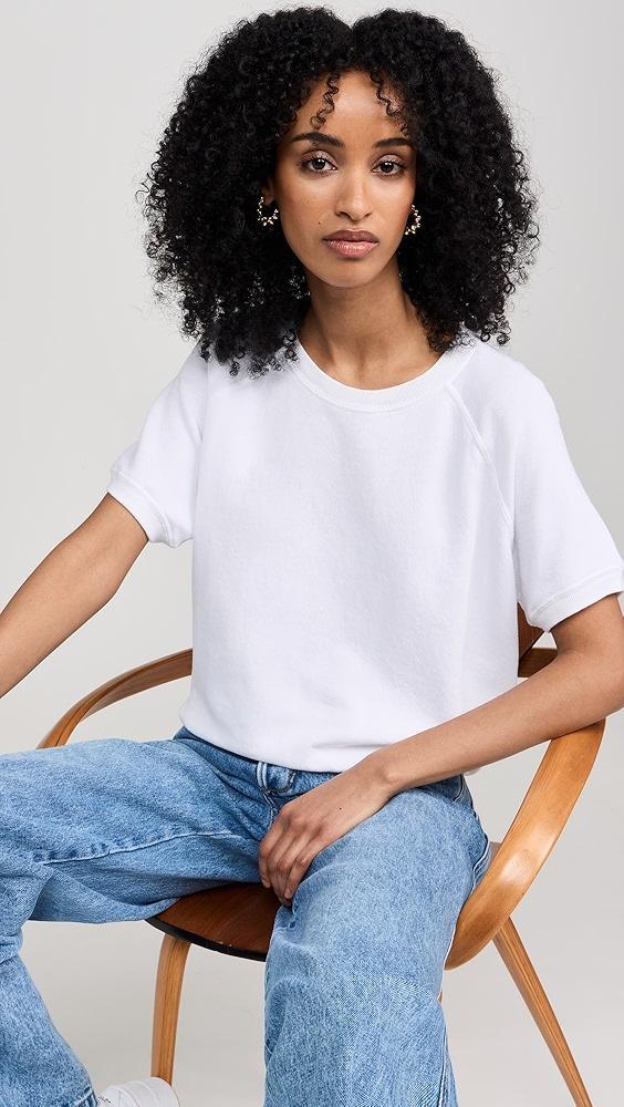 THE GREAT. The Short Sleeve Sweatshirt | Shopbop Product Image