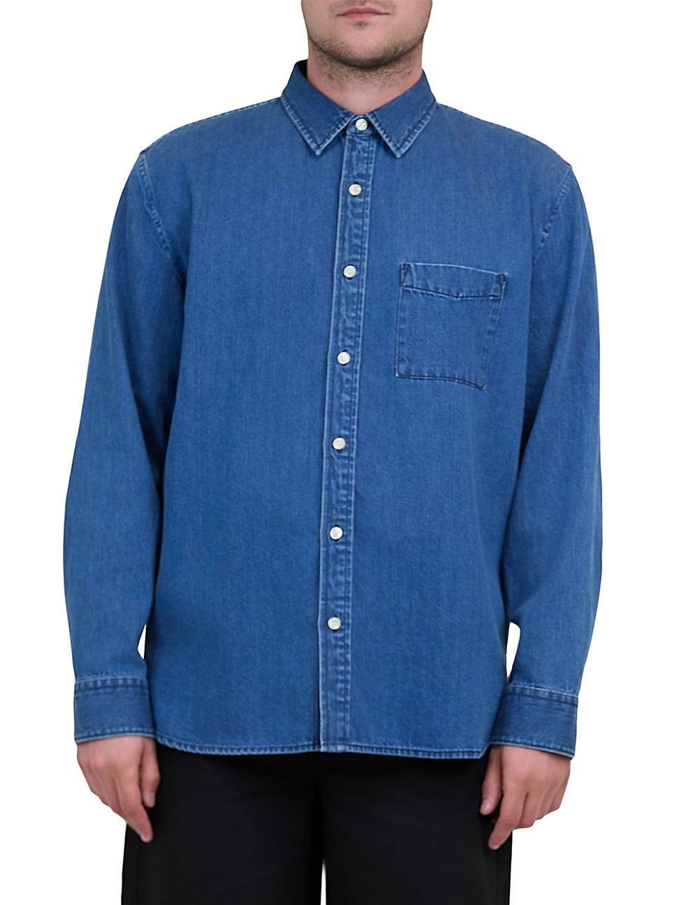 Mens Dwayne Cotton Chambray Shirt Product Image