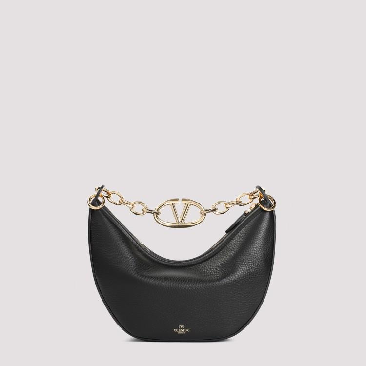 VALENTINO GARAVANI Small Vlogo Leather Bag In Black Product Image