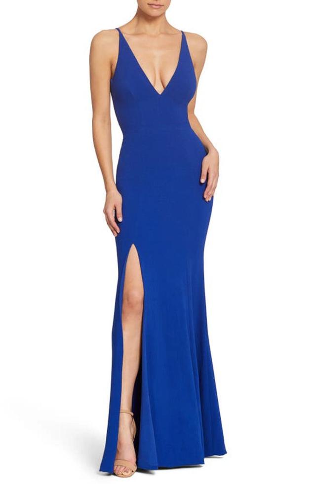 Womens Iris Sleeveless Mermaid Gown Product Image