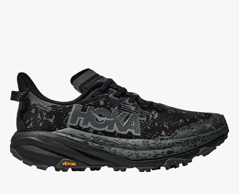 HOKA Mens Speedgoat 6 GTX Shoes in Black/Outer Orbit, Size 12.5 Product Image