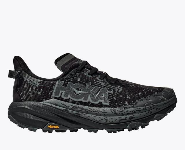 HOKA Mens Speedgoat 6 GTX Shoes in Black/Outer Orbit, Size 14 W Product Image