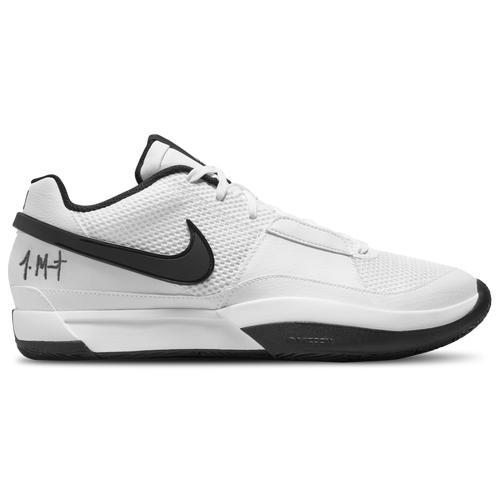 Nike Mens Ja Morant Nike JA 1 TB - Mens Basketball Shoes White/Black/White Product Image