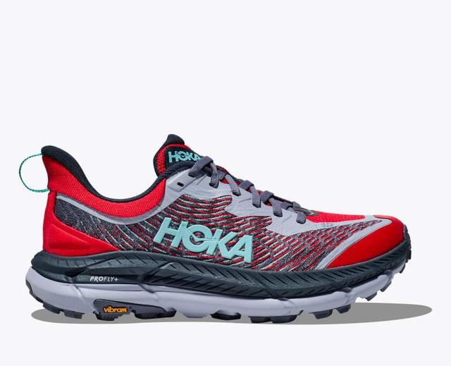 HOKA Womens Mafate Speed 4 Shoes in Ceramic/Diva Blue, Size 5 Product Image