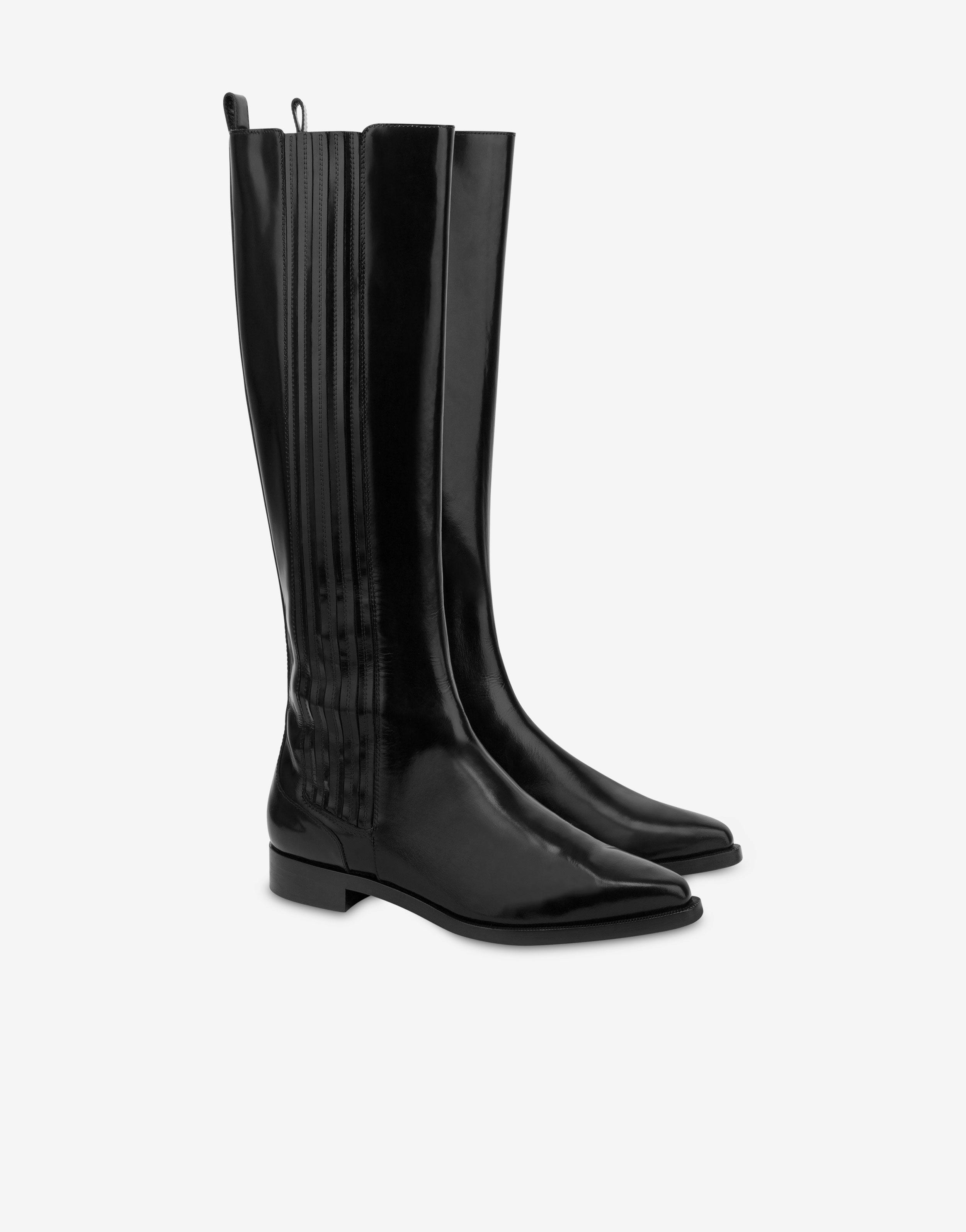 Brushed calf leather boots product image