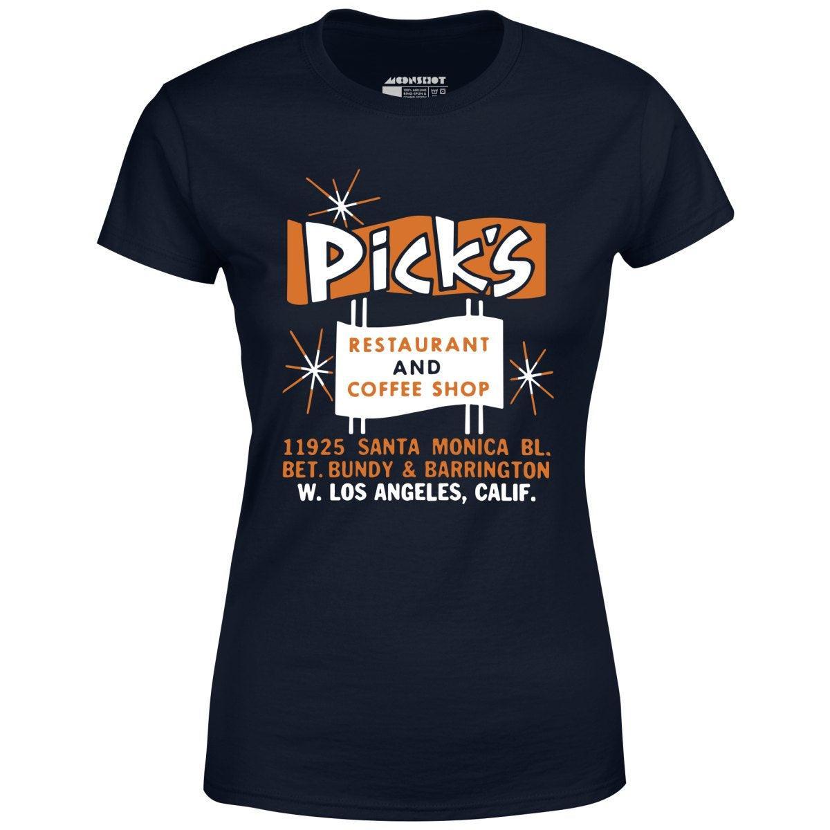 Pick's - Los Angeles, CA - Vintage Restaurant - Women's T-Shirt Female Product Image