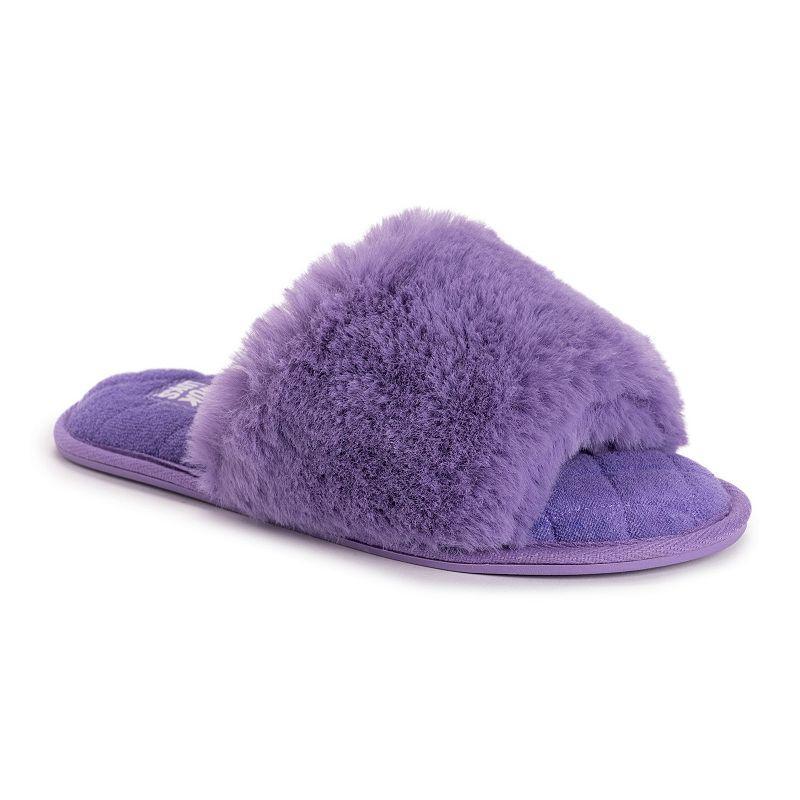 MUK LUKS Sariah Womens Slide Slippers Purple Product Image