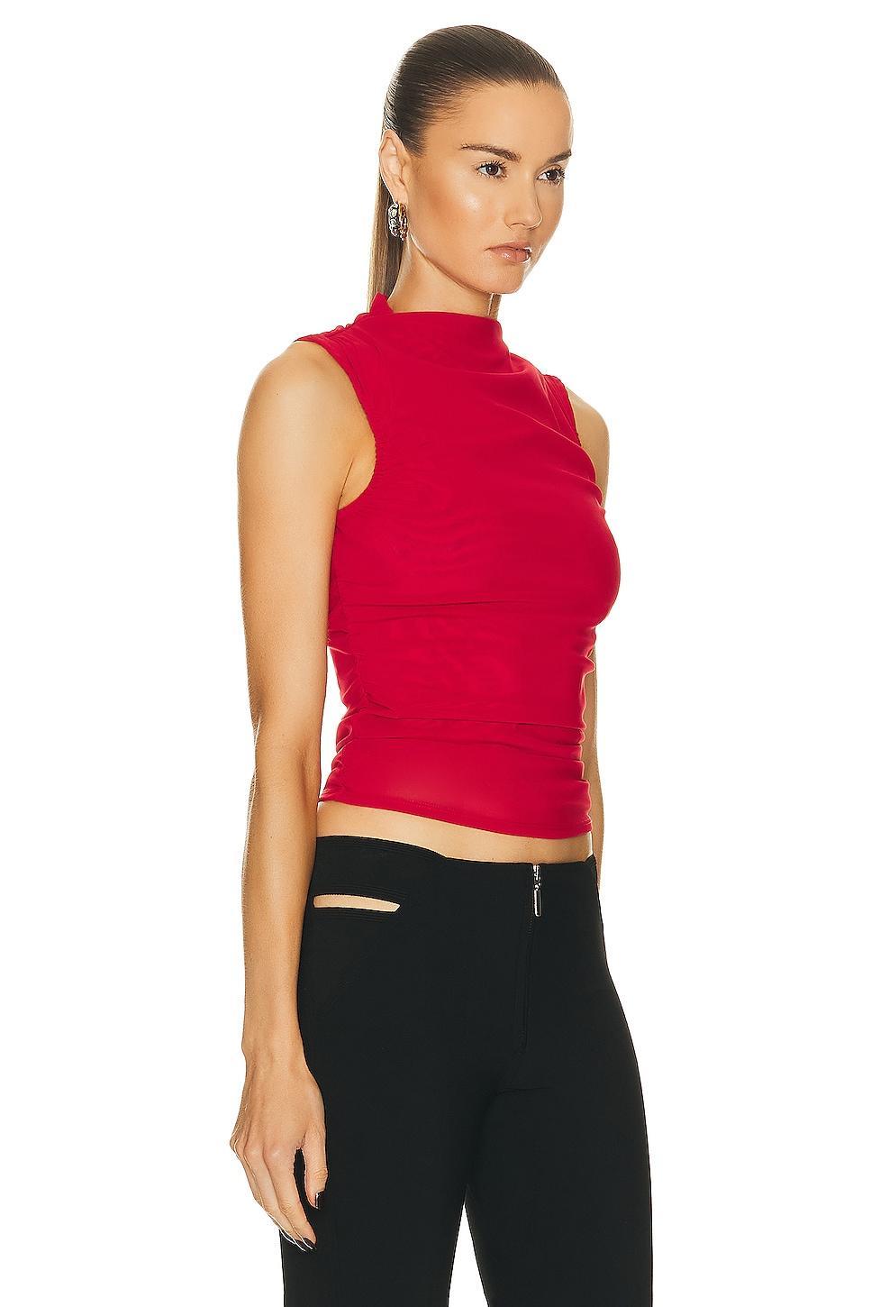 Miaou Cam Top Red. (also in M, XL). Product Image