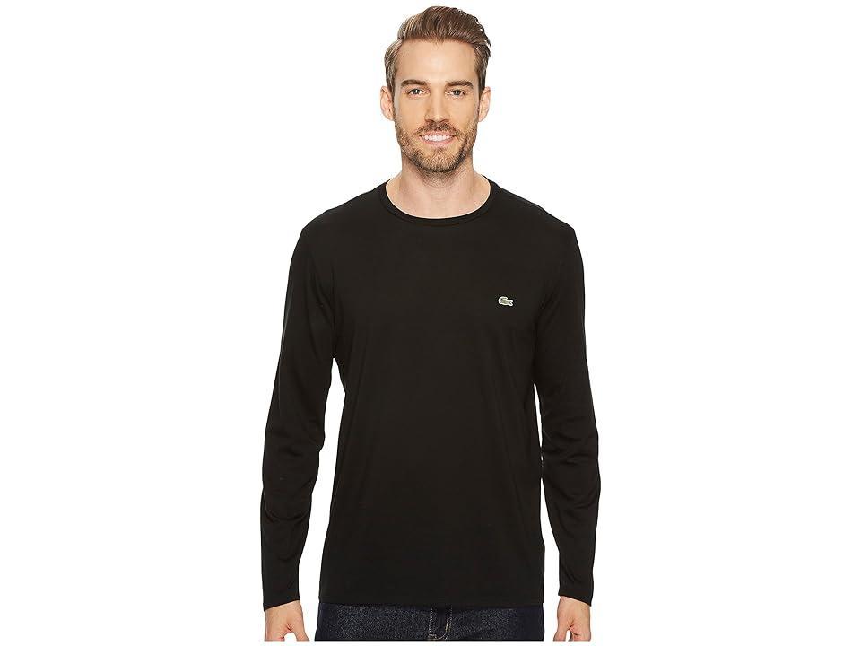 Lacoste Long Sleeve Pima Jersey Crew Neck T-Shirt Men's T Shirt Product Image