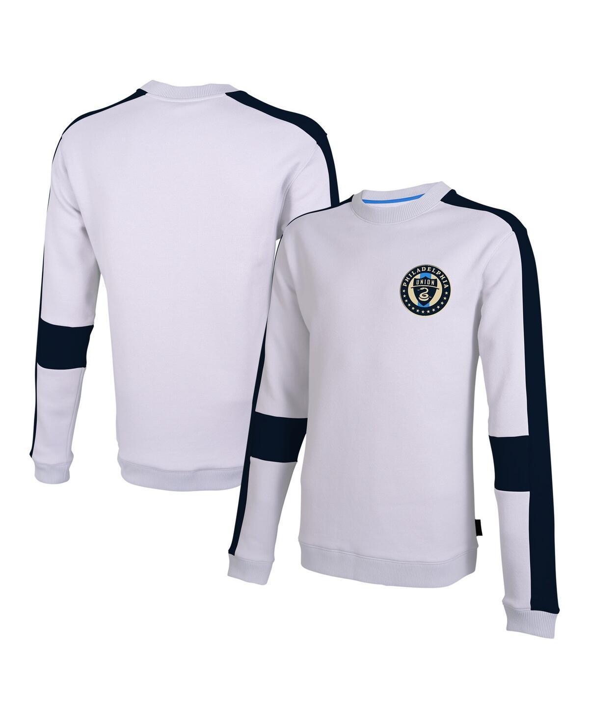 Mens Stadium Essentials White Philadelphia Union Half Time Pullover Sweatshirt Product Image