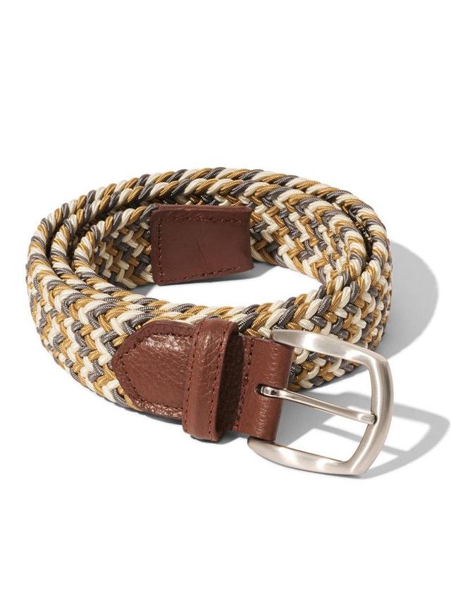 Stretch Woven Belt - Beige Mix Product Image