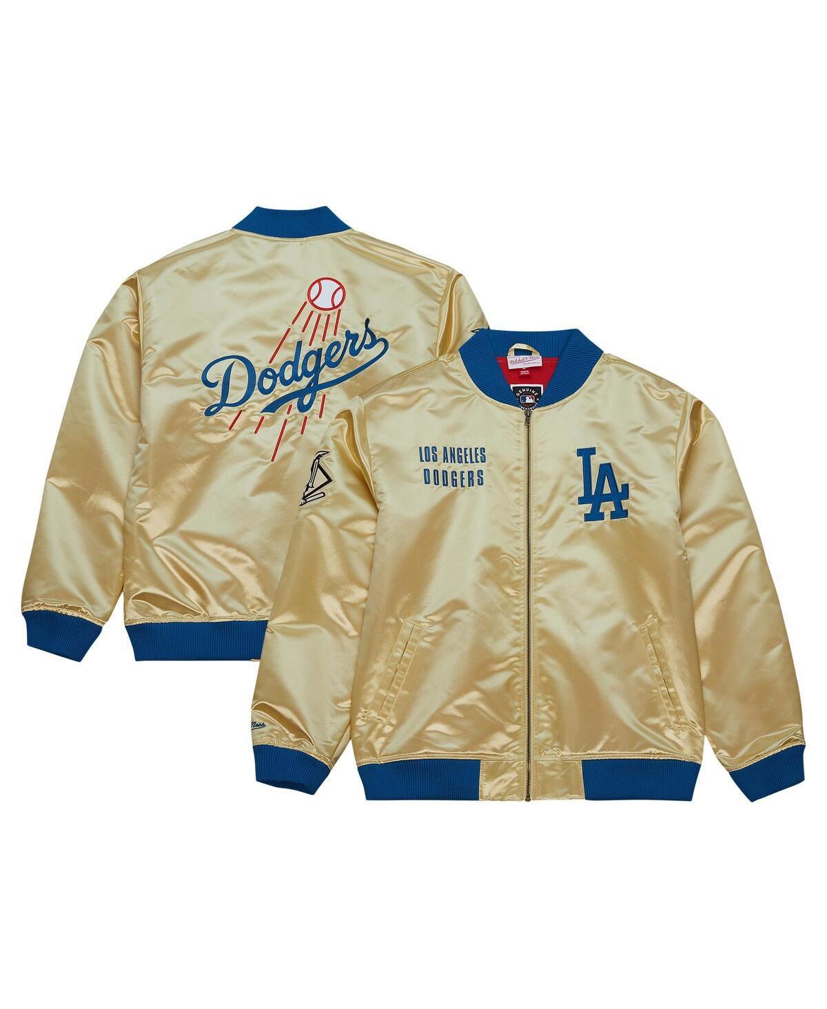 Mens Mitchell & Ness Gold Los Angeles Dodgers Og 2.0 Lightweight Satin Full-Zip Jacket Product Image