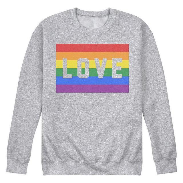 Mens Love Flag Fleece Sweatshirt Product Image