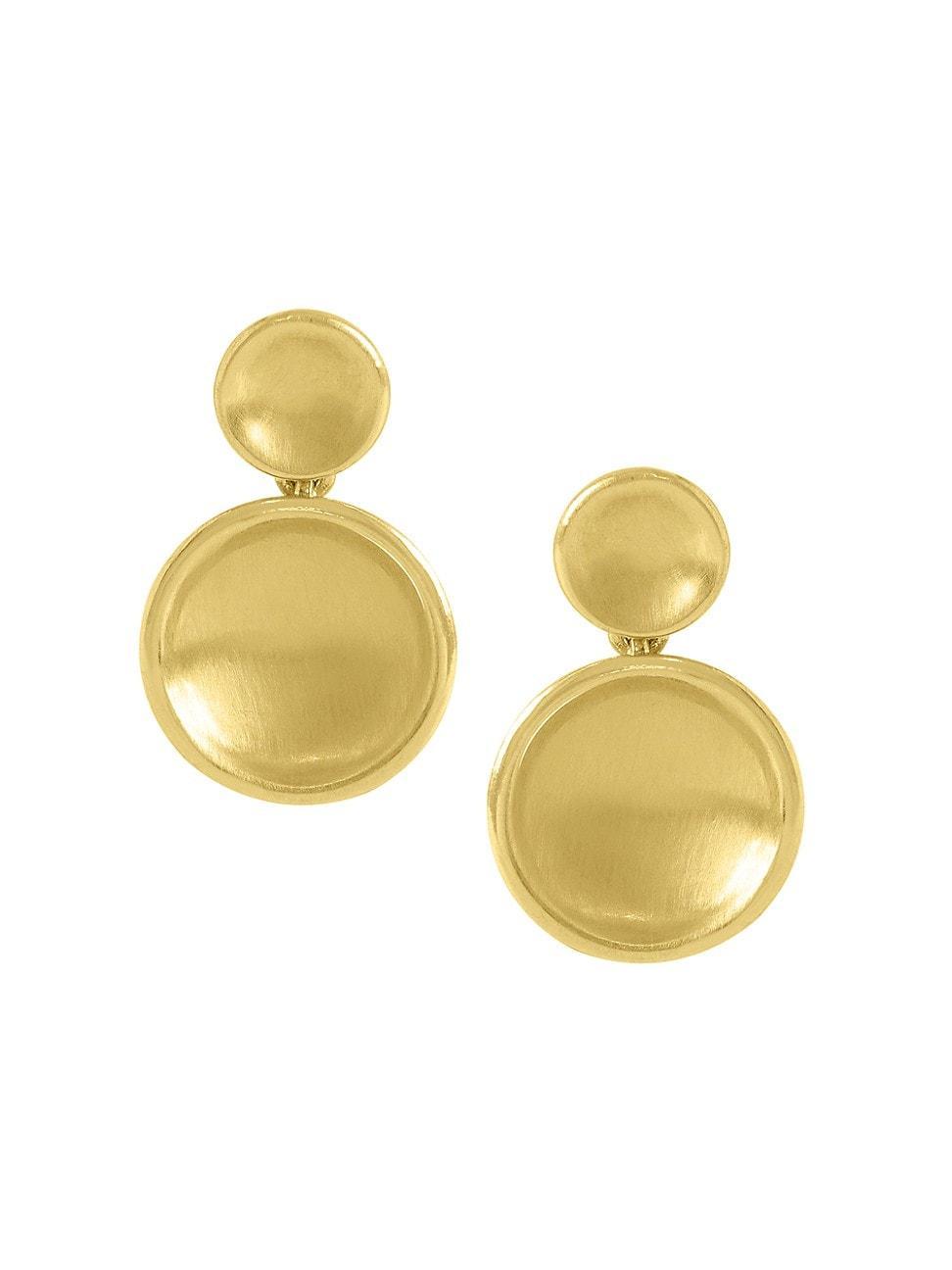 Womens Sol 22K Gold-Plated Mini Drop Earrings Product Image