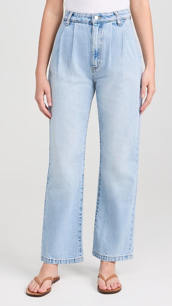 Rolla's Chloe Pleat Denim Jeans | Shopbop Product Image