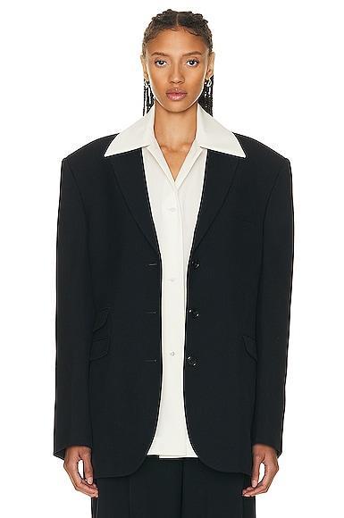 The Row Ule Jacket in Navy Product Image