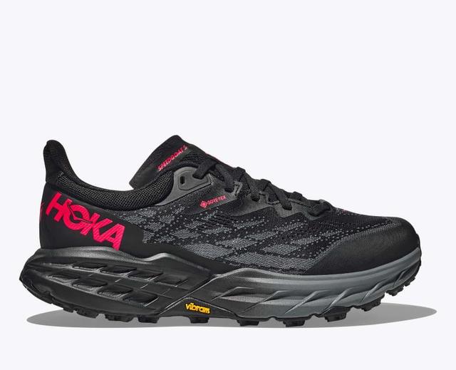 HOKA Womens Speedgoat 5 GTX Shoes in Black/Black, Size 9.5 Product Image