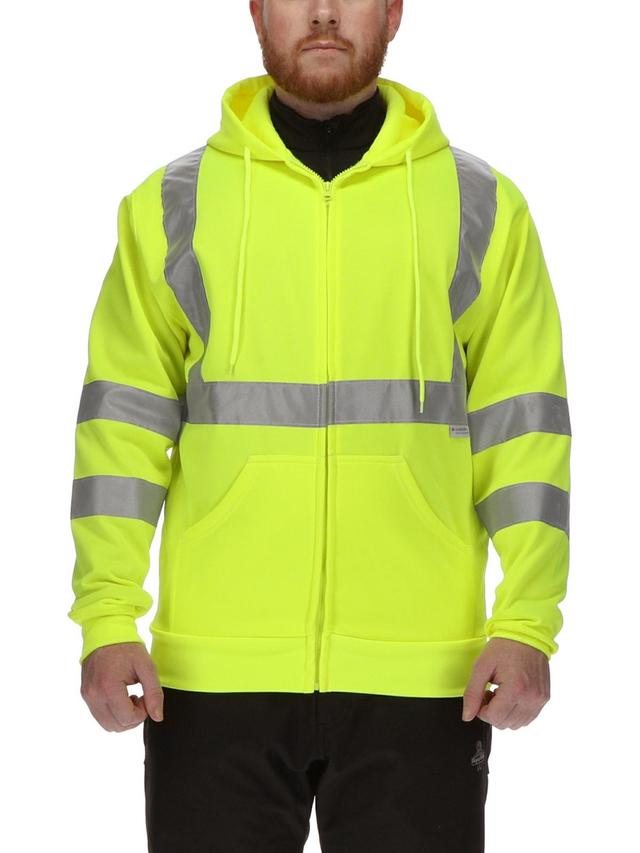 RefrigiWear Mens Hi Vis Fleece Hooded Sweatshirt Product Image