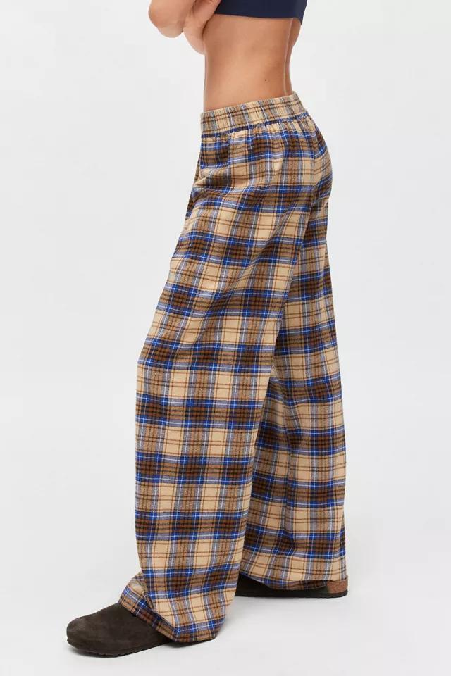 Out From Under Checked Brushed Flannel Straight Lounge Pant Product Image