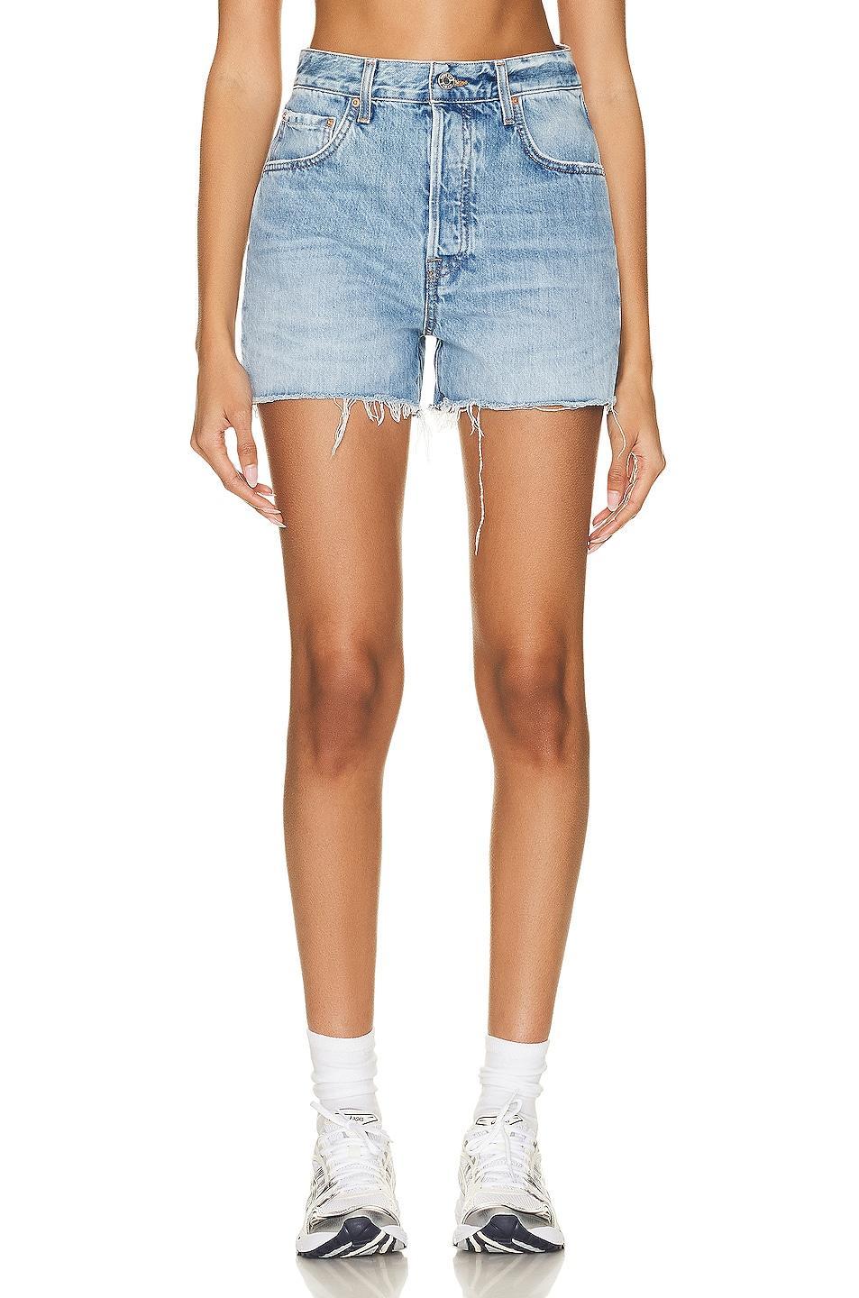 GRLFRND Jules Super High Rise Vintage Short in Blue product image