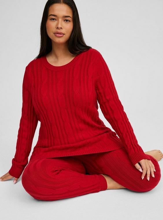 Cable Lounge Sweater Tunic Product Image