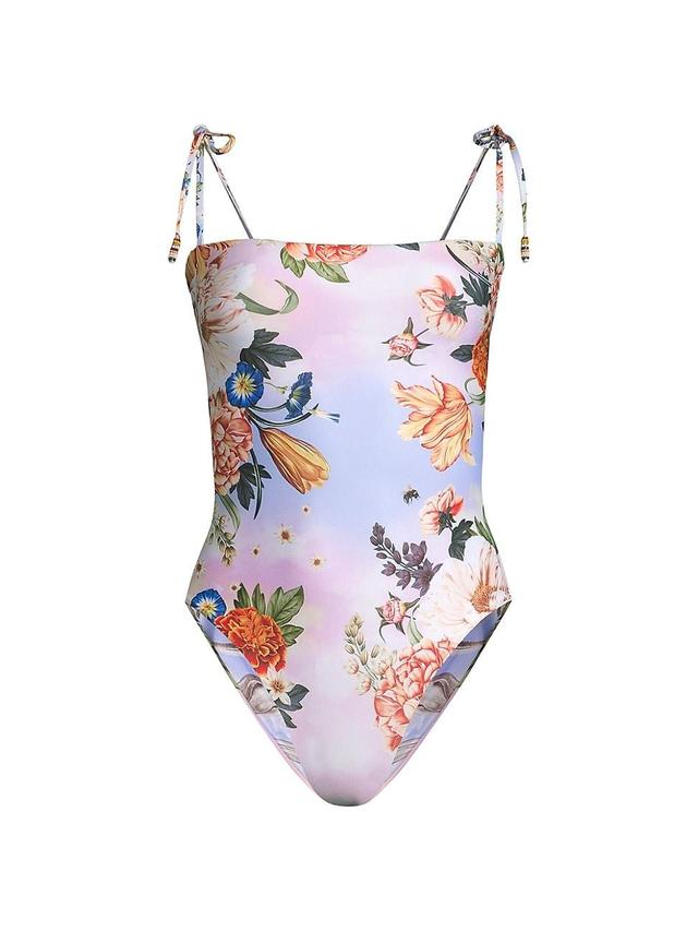 Womens Kailan Numen Floral Reversible One-Piece Swimsuit Product Image