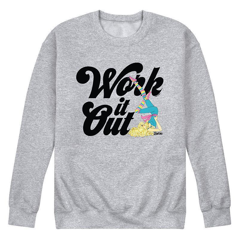 Mens Barbie Work It Out Fleece Sweatshirt Product Image