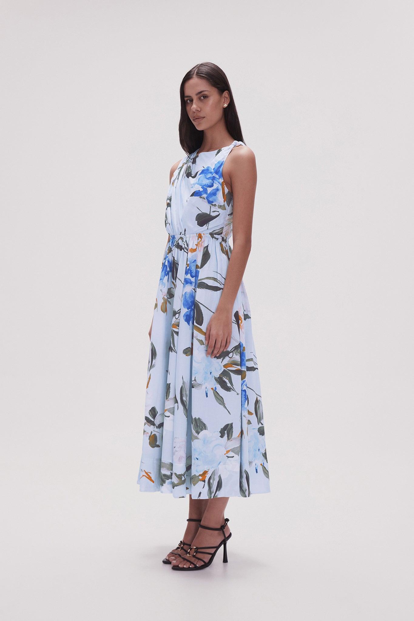 Abbey Twisted Midi Dress Product Image