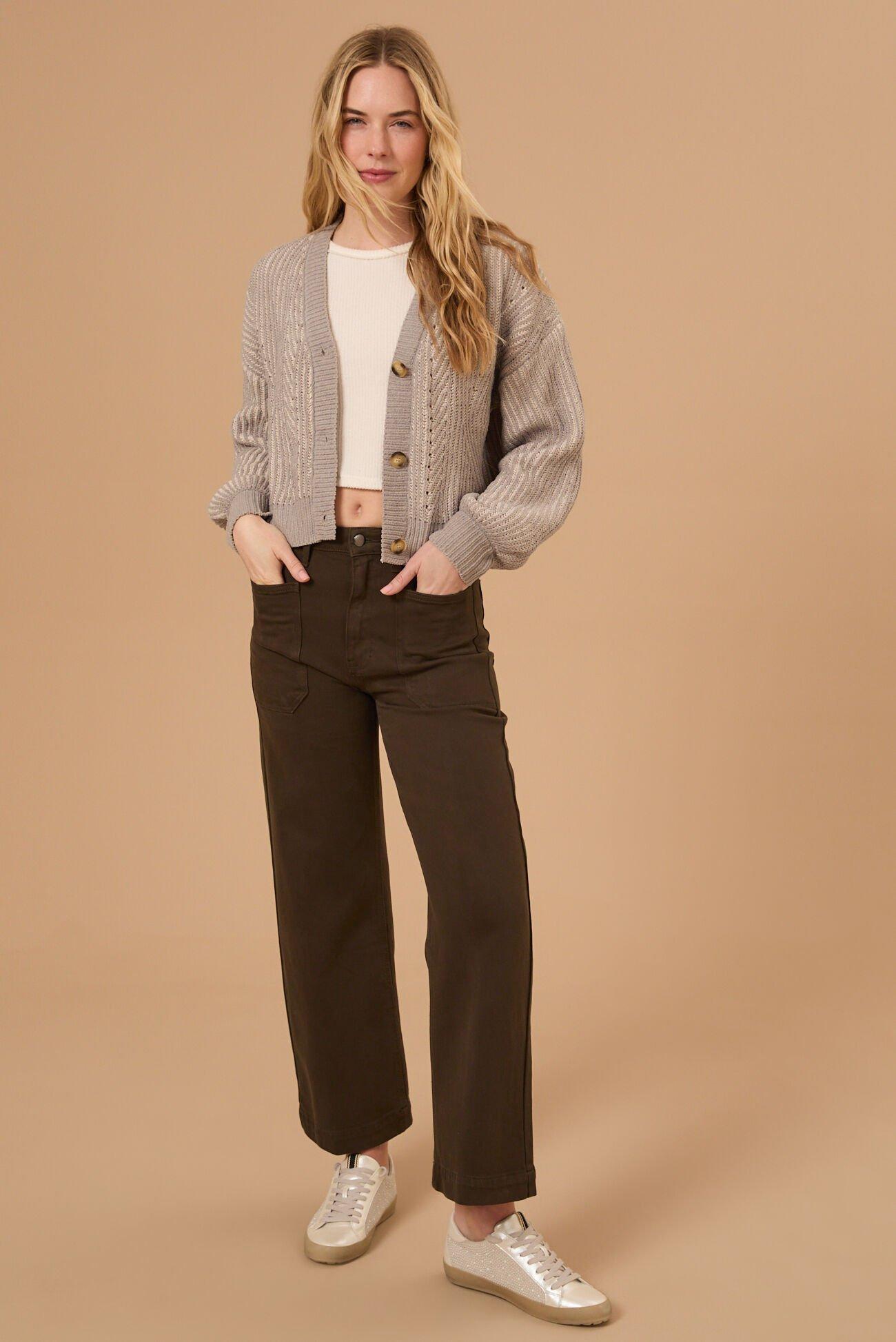 Lizzy Matte Chenille Cardigan Product Image