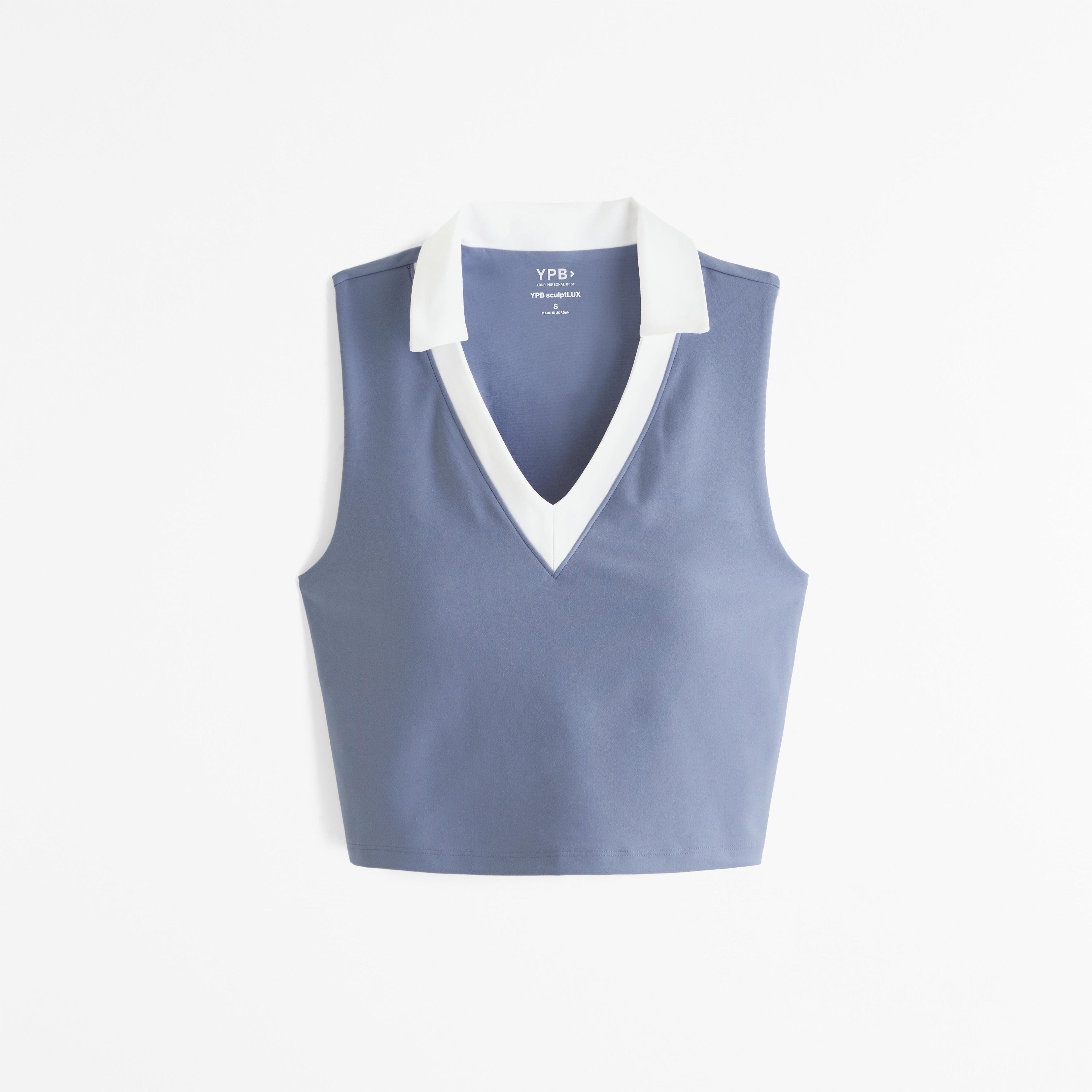 YPB sculptLUX Johnny Collar Polo Tank Product Image