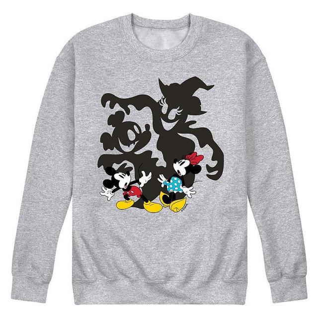 Disney Mens Mickey Minnie Scared Fleece Med Grey Product Image