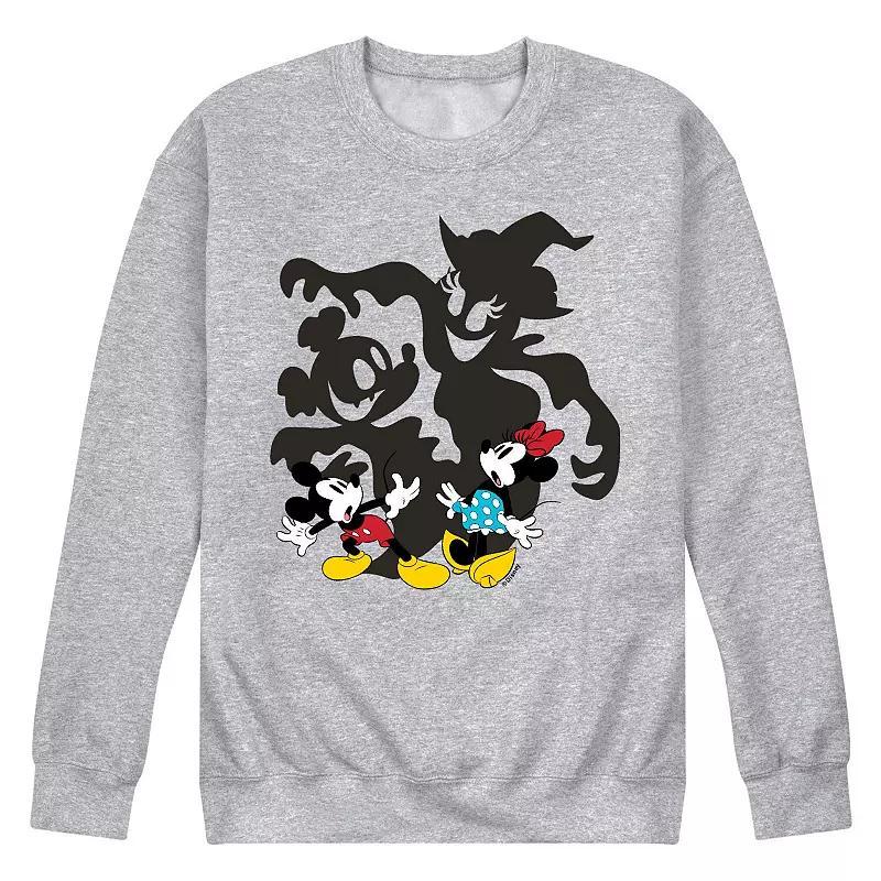 Disneys Mickey & Minnie Mouse Mens Scared Shadow Fleece Sweatshirt Product Image