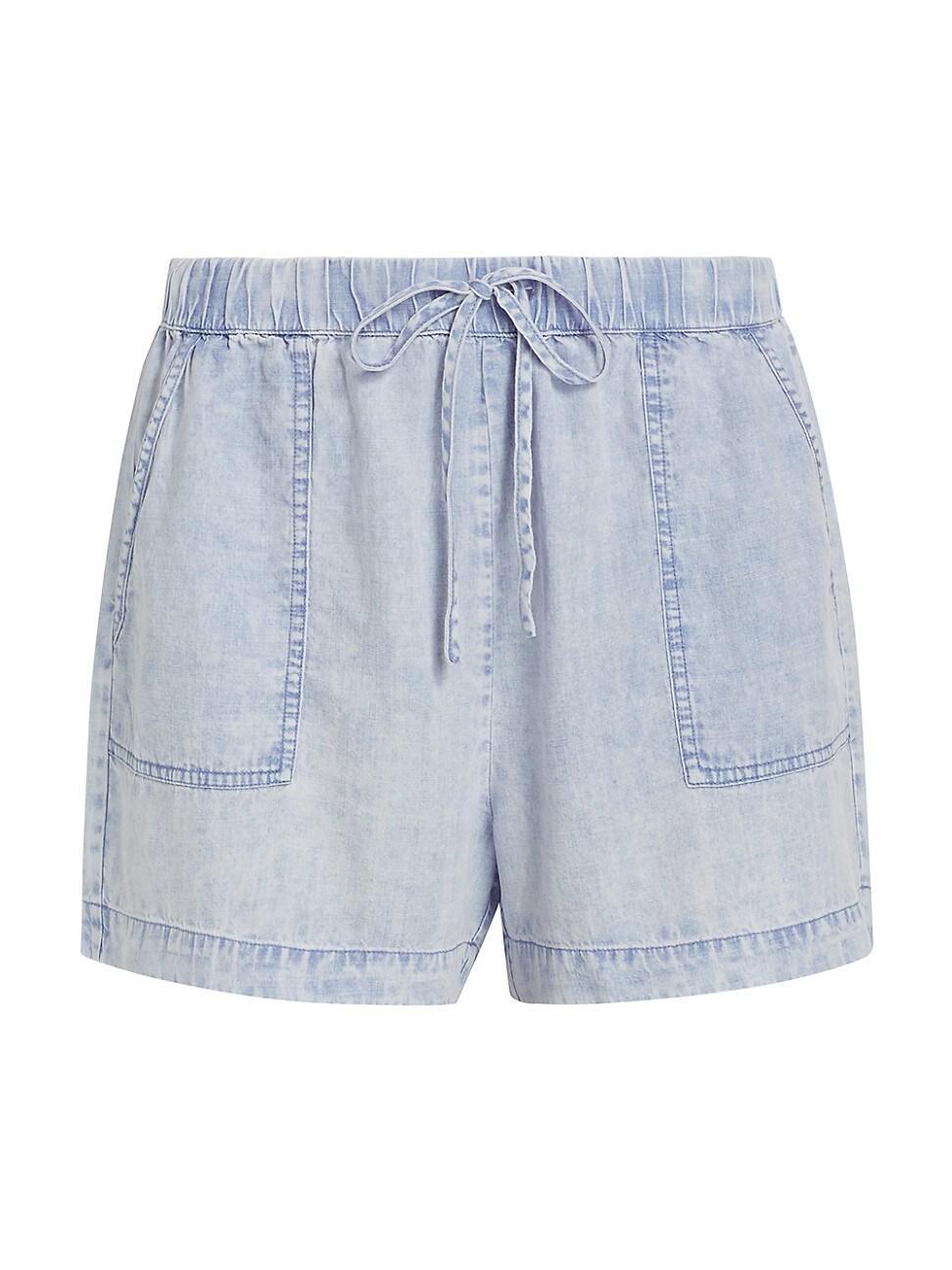 Womens Clara Denim Drawstring Shorts Product Image