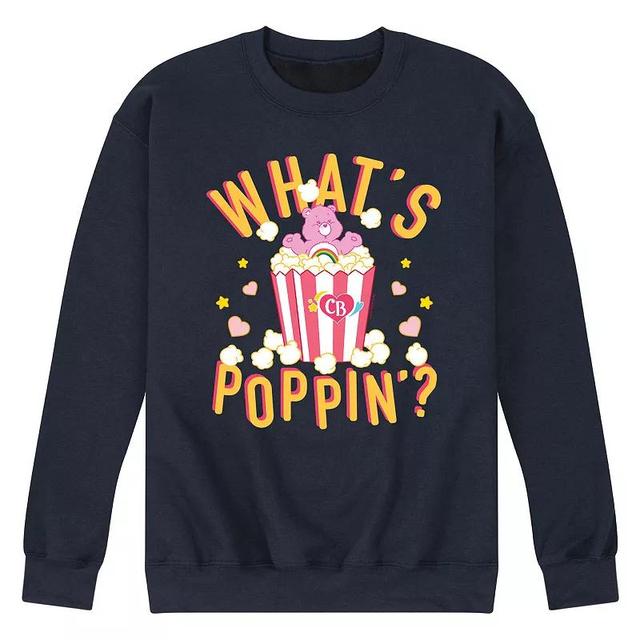 Mens Care Bears Whast Poppin Fleece Sweatshirt Blue Product Image