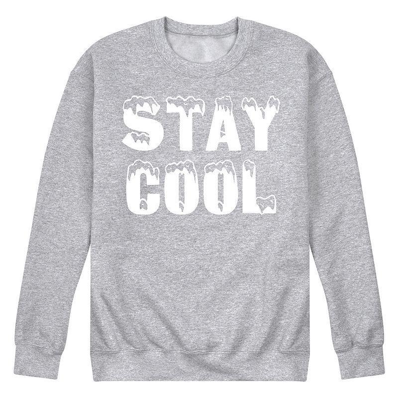 Mens Stay Cool Fleece Sweatshirt Med Grey Product Image